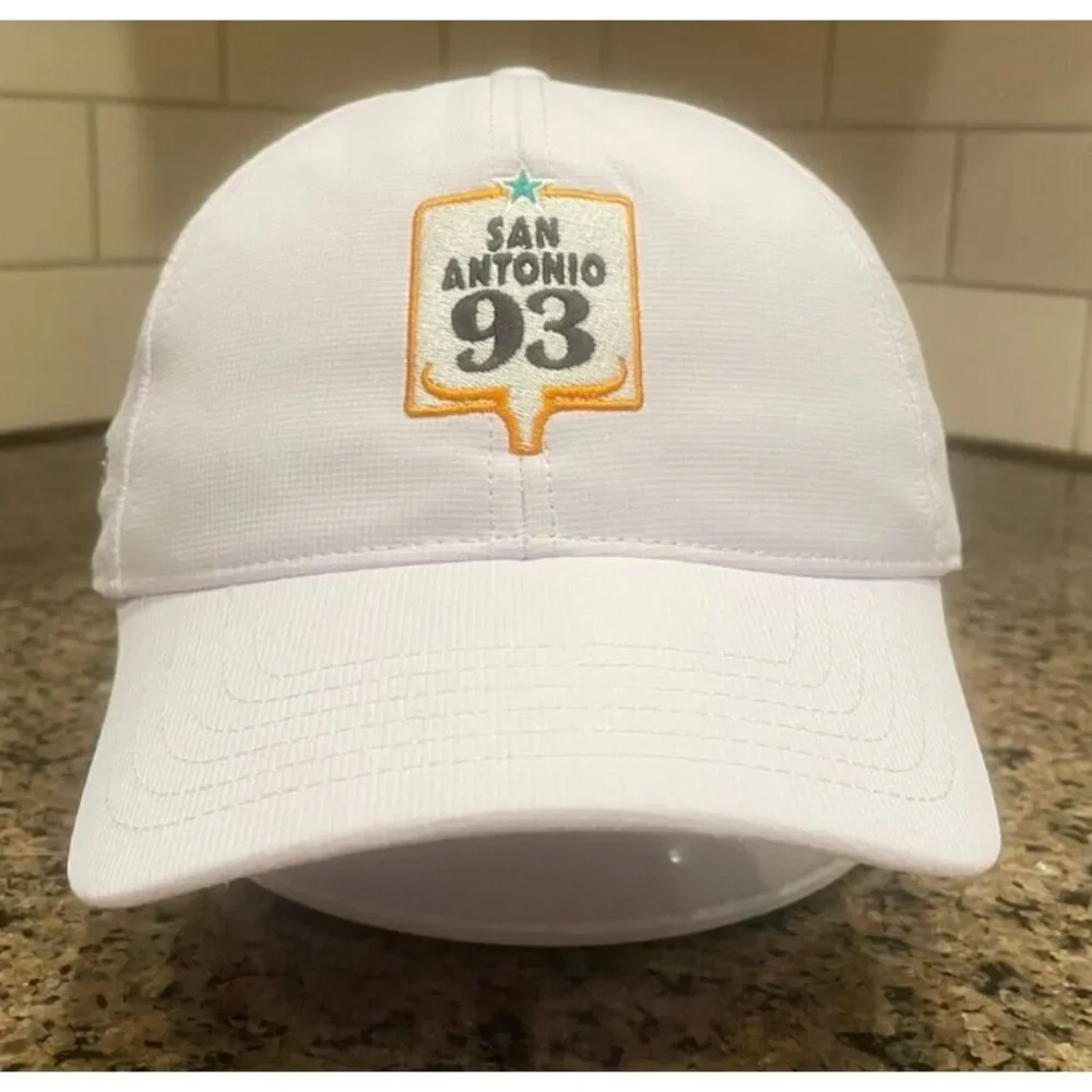 San Antonio 93 Embroidered Hat Strap Back‎ Adjustable White Running Outdoor Cap